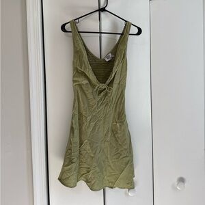Princess Polly Olive Green Ribbed Tank Dress